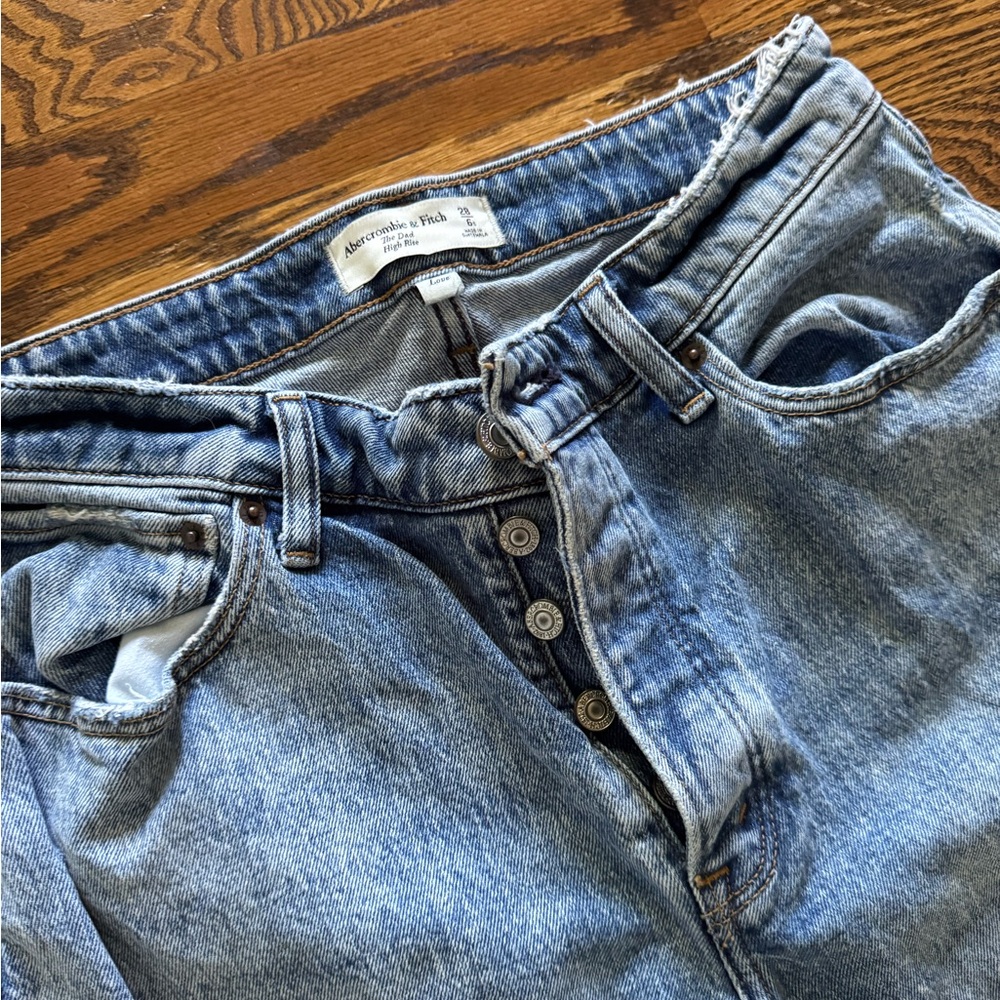 Abercrombie & Fitch Light Blue High Rise Jeans